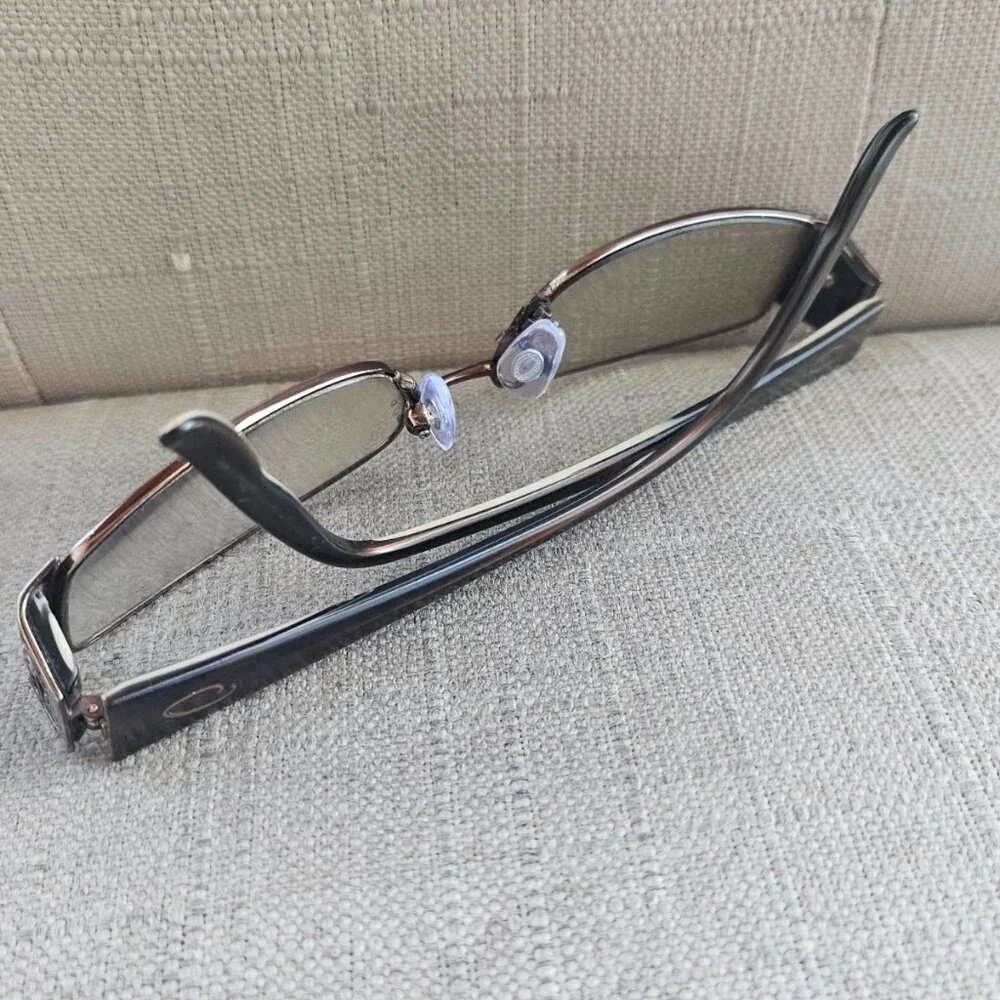 Vintage Oscar De La Renta Women Eyeglasses Frame OSL11 Eyewear Bronze Tone Glass